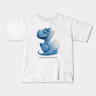 Content Little Blue Dragon Kids T-Shirt